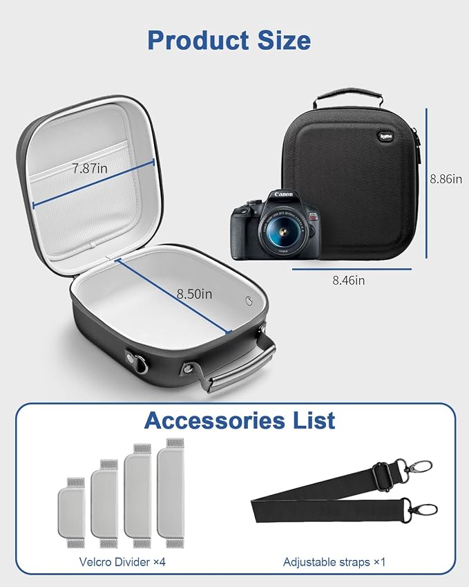 Krypthos Travel Camera Storage Case Compatible - Image 3