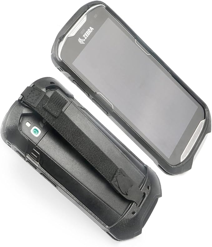 IYOUBOL Protective Cover Bumper Case Rugged Boot with Hand Strap for Zebra TC51 TC510K TC52 TC56 TC57 Black