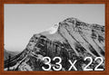 Frame It Easy 33 x 22 Russet Wood Frame (Derby)