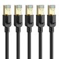 Cat 8 Ethernet Cable 15 ft-5Pack, 40Gbps 2000Mhz Patch Cord, Indoor&Outdoor by Dacrown