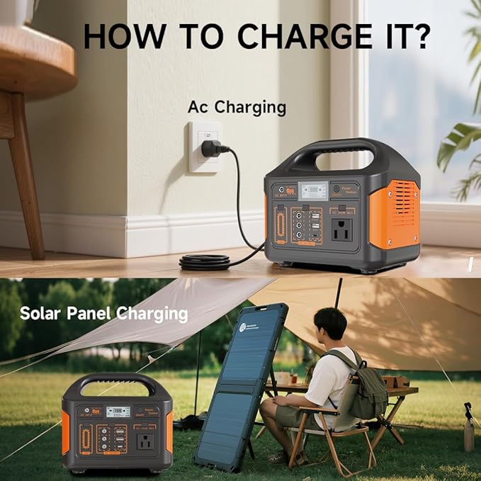 KAIYUEKJ Portable Power Station 256Wh LiFePO4 Battery, 300W (Peak 600W) Backup Lithium Battery, Solar Generator for Outdoors Camping Travel Hunting Blackout