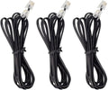 Phone Cord, 6P4C Black Phone Telephone Extension Cord Cable Line Wire RJ11 6P4C by Unknown