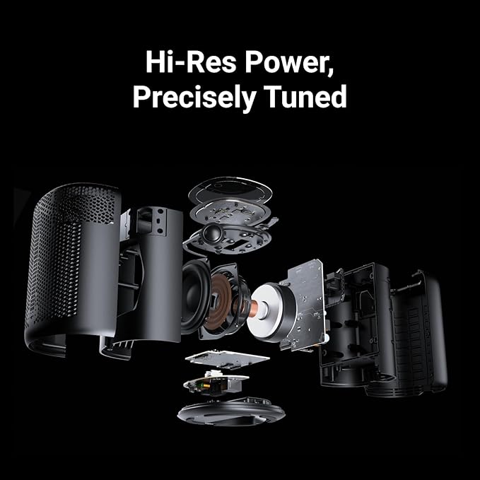 WiiM Sound Lite Smart Speaker, Hi‑Res 24‑bit/192 kHz, AI RoomFit™ Room Correction, 100W Peak, Wi‑Fi 6E/Bluetooth 5.3, Multi‑Room & Stereo Pairing, Black