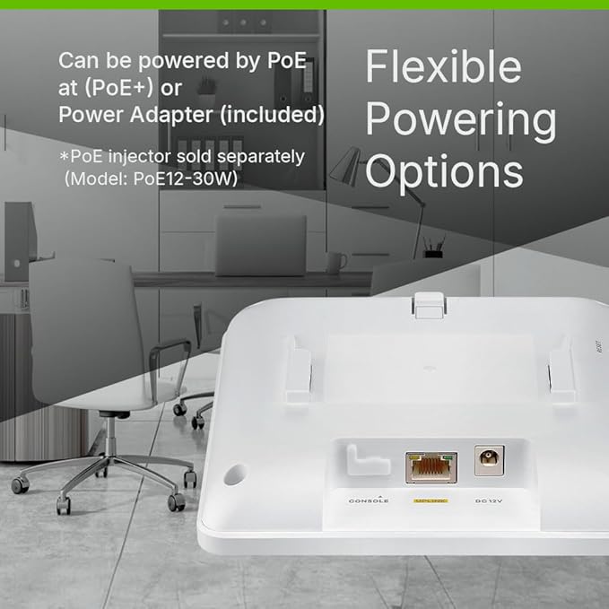 Zyxel WiFi 7 Wireless Access Point BE5100 | PoE+ / AC Powered | 2.5Gb Ethernet - Image 6