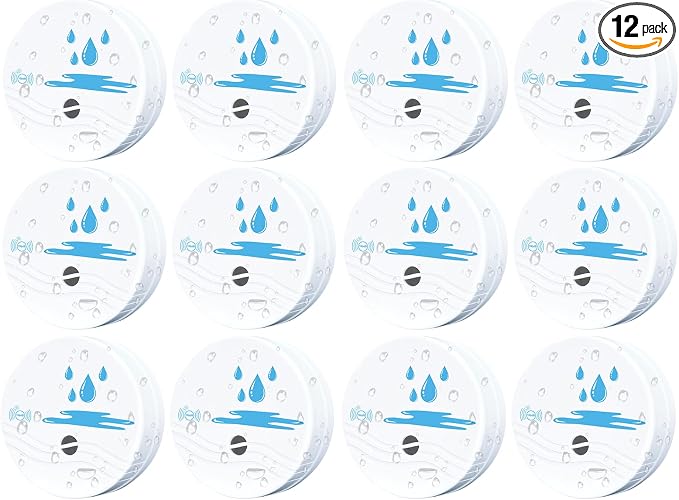 12 Pack Water Leak Detectors for Home, 100dB Waterproof Water Sensor Alarm Leak by Comfytune