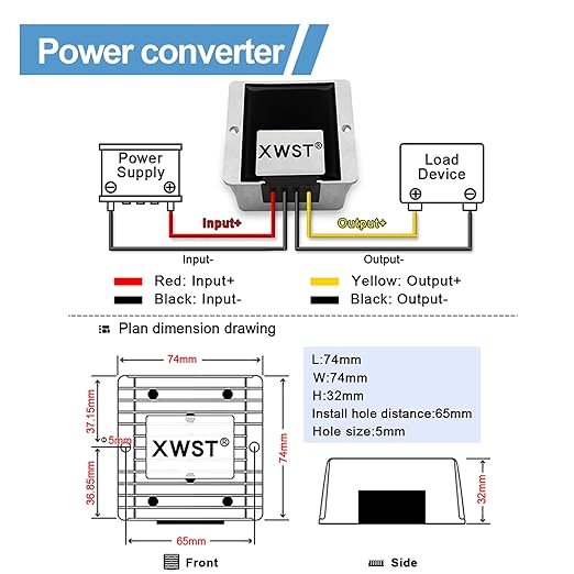 9V-36V to 12V Stabilizer Boost Buck Converter 10A 120W Waterproof Auto Step Up Down Voltage Regulator 12V Volt Transformer Module