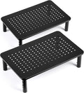 LOTEYIKE TV/Monitor Riser Desktop Stand, Flat Screen, Sturdy Metal Laptop by LOTEYIKE