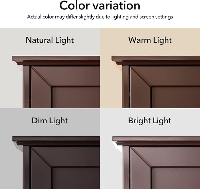 Wall Cabinet, 23x29 inch Medicine Cabinet, Over Toilet Storage with Adjustable Shelf, Wooden Expresso Bathroom Cabinet with 2 Doors