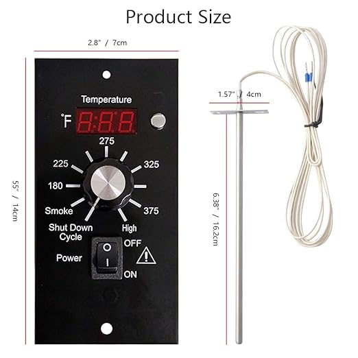 Digital Thermostat Kit for Traeger Pellet Grills, Barbecue Grill Replacement Parts, Control Panel Thermometer Pro Controller