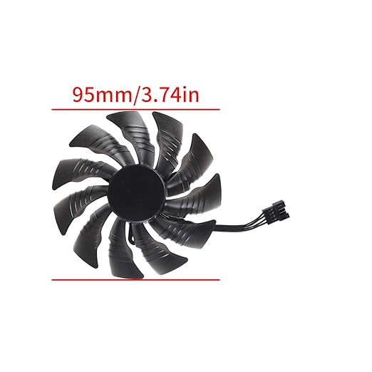 95mm 4Pin Video Card Fan Easy Installation Replacement for 1080 1080TI Graphics Management Computer Accessories Video Fan