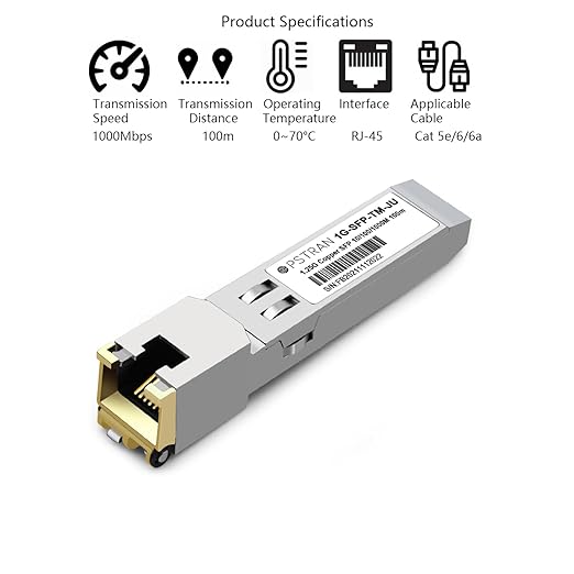OPSTRAN 10/100/1000BASE-T SFP SGMII Copper Transceiver Module Compatible with Juniper Networks EX-SFP-1GE-T RJ45 100m Cat5e/6