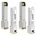OPSTRAN 10/100/1000BASE-T SFP RJ45 Copper Transceiver Module Compatible with Mikrotik S-RJ01 100m Cat5e/6 4 Pack