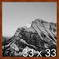 Frame It Easy 33 x 33 Russet Wood Frame (Derby)