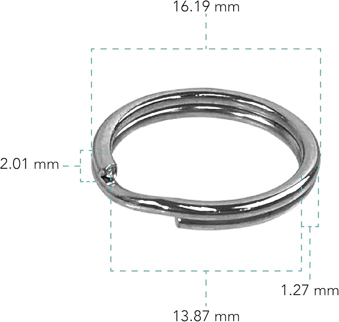 Foto&Tech Stainless Steel Round Lug Ring Camera Strap Split Ring - Image 3