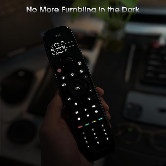 SofaBaton U2 Universal Remote with Backlit Button and Upgraded Scroll Wheel, All in One Universal Remote Control with App Control, Custom Macros for Smart TVs,Sound Bar, DVD/Blu-ray Players and More