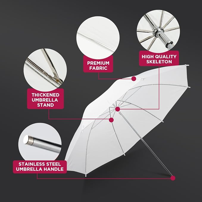 Photography Umbrella Lighting Kit, Whole Set - Image 5