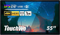 TouchWo 55" Interactive Touchscreen Monitor, Smart Board FHD 1080P Display with Wall Mount, Android 14 Smart Touch Screen Presentation Electronic Whiteboard for Office & Classroom, RAM 4G & ROM 32G
