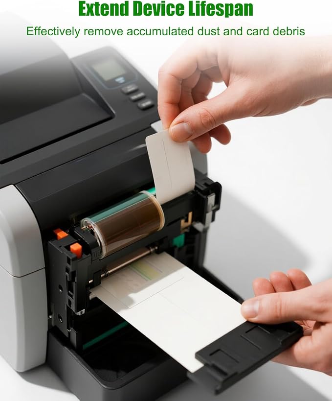 Cleaning Card Kit Fit for Zebra ZC Series ZC100 ZC150 ZC300 ZC350 ID Card - Image 4