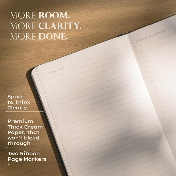 Anecdote 2026-2027 Planner: A Monthly, Weekly & Daily Planner with Calendar | 8.5" x 5.2" | Hardcover To-Do List Organizer, Planning Your Success, Start Anytime, Achieve Productivity Goals (Red)