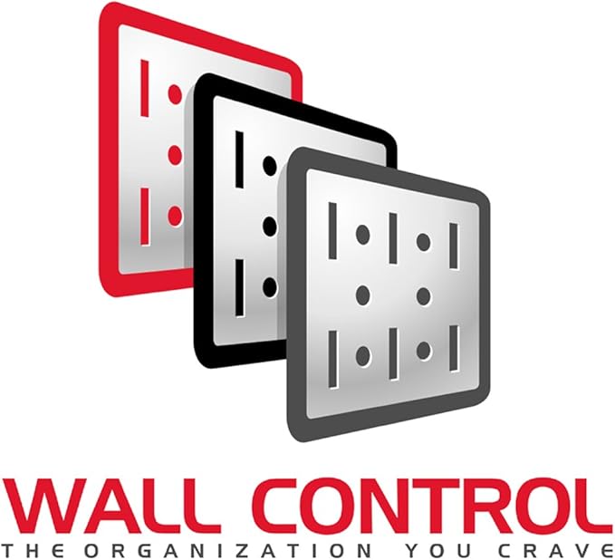 Wall Control 10-UH-003 B Slotted Pegboard U-Hook for Wall Control Pegboard Only, 3", Black