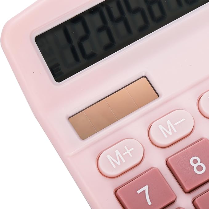 Noamus 4 Pack Handheld Desktop Calculators, Solar Battery Dual Power Basic - Image 5