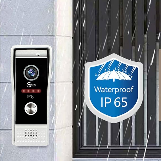 Wired Smart Video Apartments Intercom System,10 Inch Monitors with 1080P Doorbell Camera,3-in-1 Unlocking,TUYA WiFi Door Phone Kits, Ideal for Villas & Homes (1 doorbell + 4 Monitor)