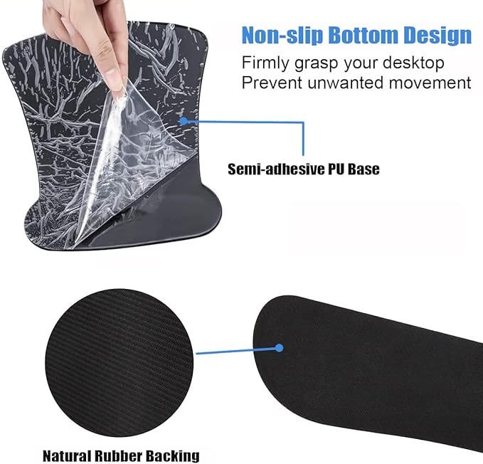 Ergonomic Mouse Pad Wrist Support and Keyboard Wrist Rest Set with Coasters, Non-Slip PU Base, Easy Typing & Relieve Wrist Pain for Home Office Working Studying, Rustic Wooden Board Colorful Paw Print