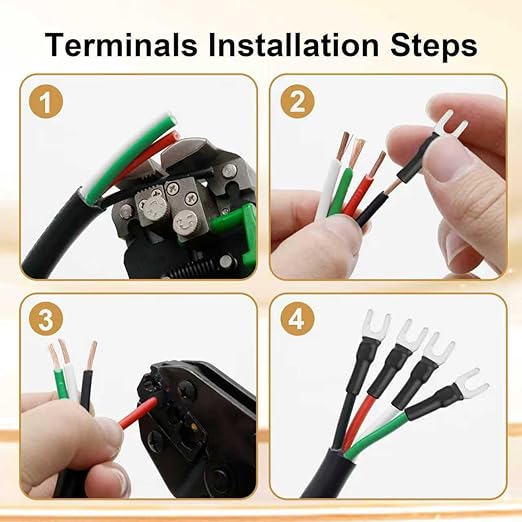 MOOKEERF 14/4 AWG Mini-Split Cable - 100FT 14 AWG 4 Conductor Control Cable 300V Stranded Oxygen-Free Pure Copper Wire for Mini Split Air Conditioner,Heat Pump,HVAC Systems and Speaker Systems