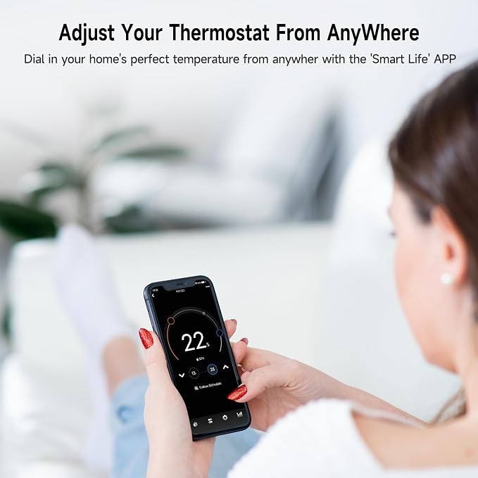 Smart Thermostat for House, WiFi Programmable Thermostat, Compatible - Image 6