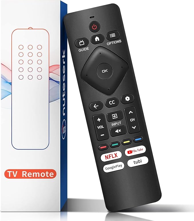 Replacement Remote for Philips TV, Compatible with Philips Google & Android 4K UHD HDR Smart TVs, No Setup Needed