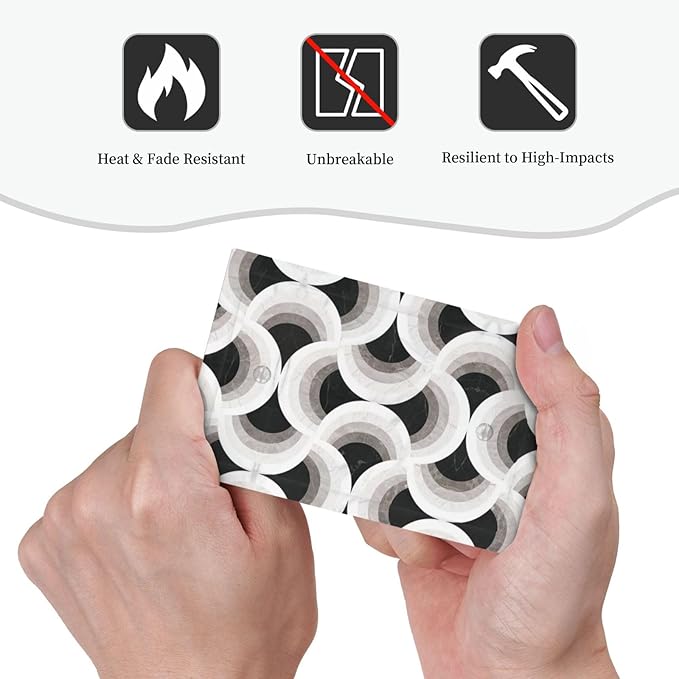 Bvtewkhz Black/White Art Marble No Device Single Blank Decorative Light Switch Covers Electrical Faceplate Switch Plates for Bathroom Kitchen Home