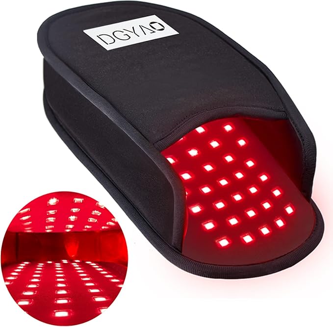 DGQY Upgraded Red Infrared Light Therapy for Feet Pain Relief FDA Cleared LED Light Therapy Slipper Device for Foot Toes Instep Heel Home Use (PS-HJ1)