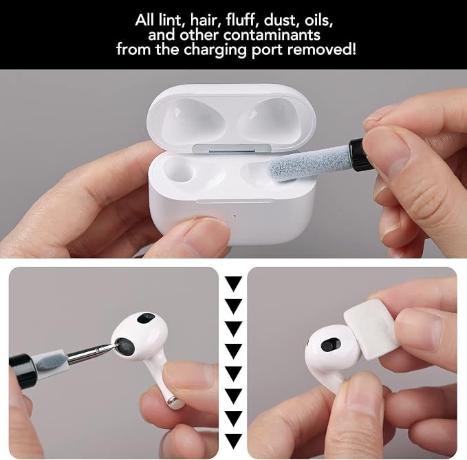 Tassmpitor for iPhone Cleaning Kit Port Cleaner, Repair and Restore Tool for - Image 5