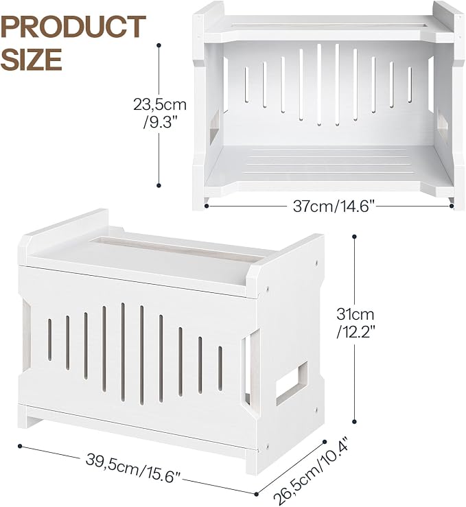 HOOBRO Wi-Fi Router Box Hider, WiFi Router Storage Box - Image 3