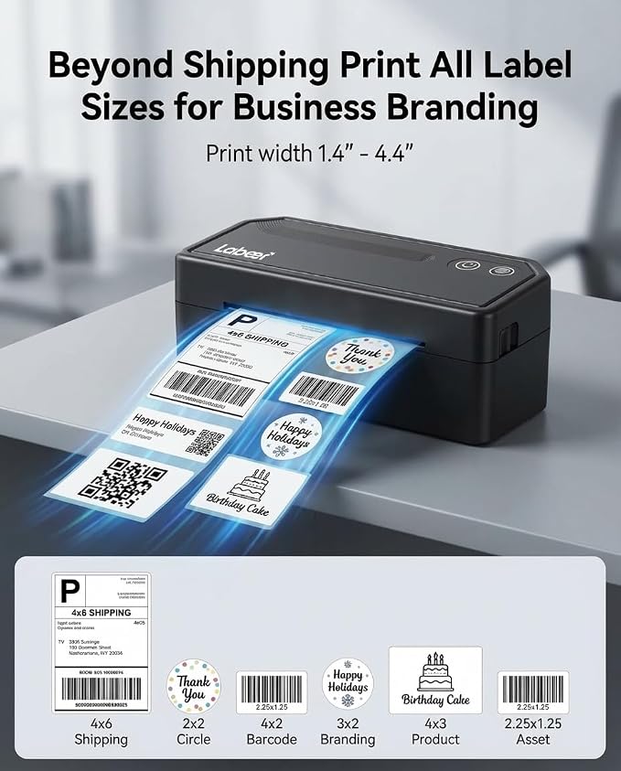 Labeer Bluetooth Thermal Shipping Label Printer, Wireless 4x6 Label Printer - Image 4