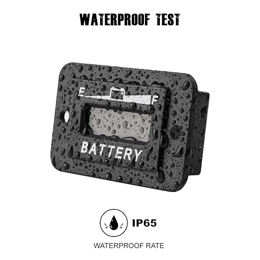 Taikemeti 12-24V LED Battery Level Indicator, Monitoring The Residual Power of The Equipment, Suitable for Lead-Acid Battery-Driven Rv, Forklift, Golf Cart, Leaf Cutter, Etc. (12V-24V)