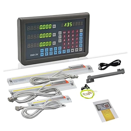 3 axis DRO Digital readout Linear Scale Set for milling Machine (270mm x 520mm x 1020mm (10"x20"x40"))