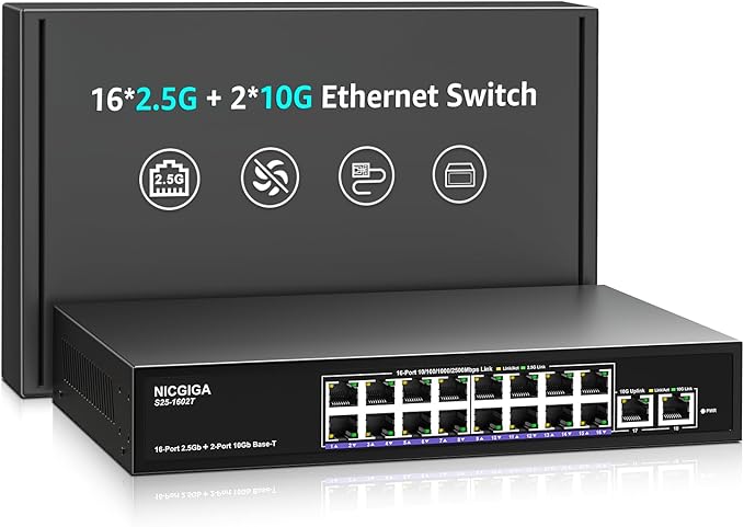 10Gbe Ethernet Switch Unmanaged by NICGIGA