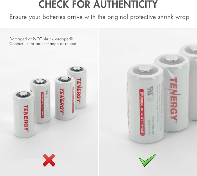 Tenergy Premium 24 Pack NonRechargeable CR123A 3V Lithium Battery, Primary - Image 8