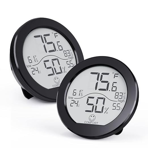 SECRUI Hygrometer Thermometer for Room Temperature Humidity Meter Indoor by SECRUI