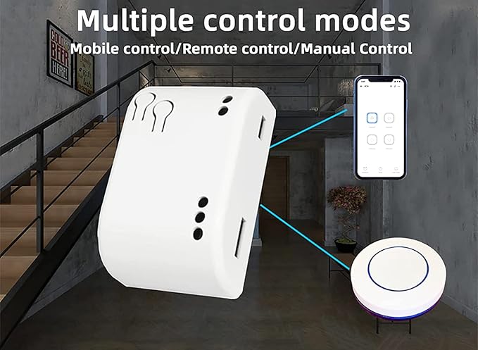 Newgoal 1 Channel Smart WiFi Relay Switching Module USB 5V/AC85V-250V, Supports Bluetooth Control, eWeLink App Remote Control, for Alexa Google Home