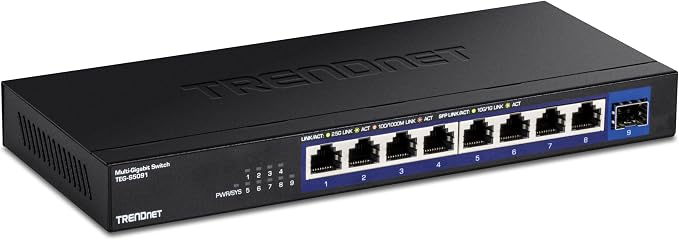 TRENDnet 9-Port Unmanaged 2.5G Switch by TRENDnet