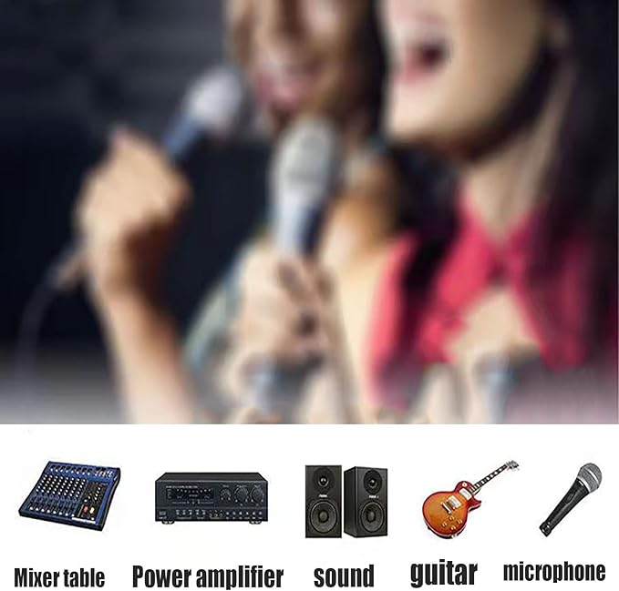 Sairps 1/4 Audio Splitter TS Mono Plug Interconnect Audio One Male 6.35mm(1/4 inch) and Two Females 6.35mm(1/4Inch) Adapter Splitter-2pcs