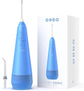 Ordo Water Flossers for Teeth, Cordless IPX7 Waterproof Oral Irrigator, 3 Pressure Settings, Portable, Rechargeable Electric Sonic Flosser, Dental Professional Recommended, Arctic Blue