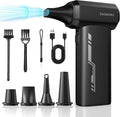 ZAOWAWU Electric Air Duster - 150000RPM Keyboard Duster for PC Cleaning, Cordless Compressed Air Duster Replaces Canned Air, 3-Gear Rechargeable Electronics Cleaner for Laptop, Car, Home & Office