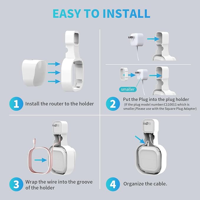 Wall Mount Holder for eero 6 and for eero 6+ Router Mesh Wi-Fi System – No - Image 4