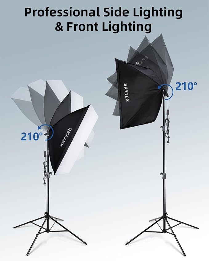Skytex Softbox Lighting Kit 3Pack 20x28in Soft Box|28in Octa Softbox|85W - Image 8