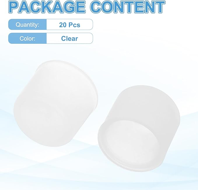 PATIKIL RCA Anti Dust Plug Dustproof Cover, 5pcs 0.4"/10mm Port Stopper Protector Silicone RCA Female Connector for TV Speaker Set-Top Boxes DVD Players Projectors, Clear