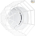 Blulu 2 Pcs Octagonal Smoke Detector Cover Stopper, Smoke Alarm Cage, 7 Inch by Blulu