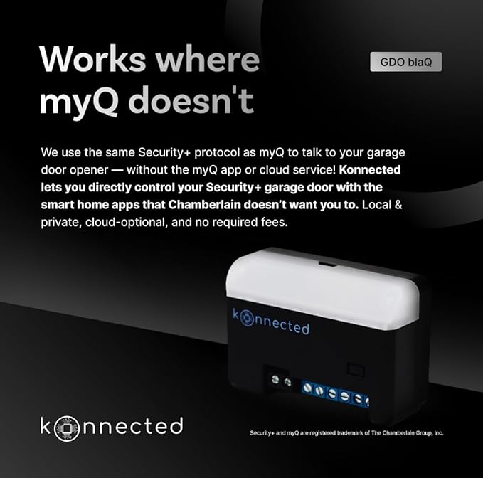 Konnected Smart Garage Door Opener blaQ - Image 2